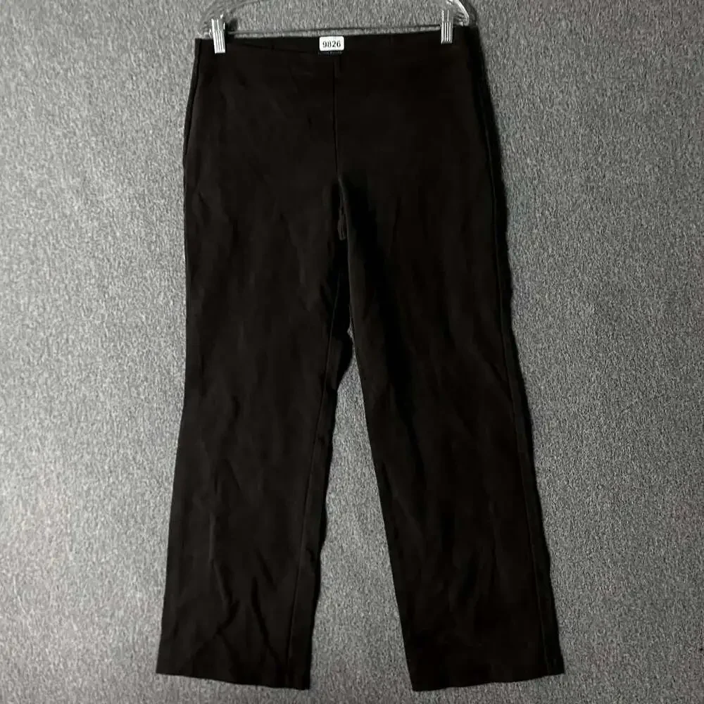 Eileen Fisher Women's Size Medium Dark Brown Straight Leg Pants